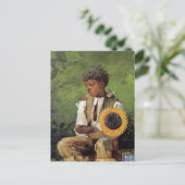 Sonnenblume zu Lehrer Winslow Homer Postkarte (Stehend Vorderseite)