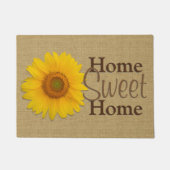 Sonnenblume-Zuhause-Bonbon-Zuhause Fußmatte (Vorderseite)