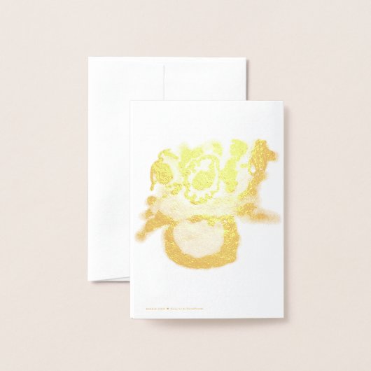 Sonnenblume zum Muttertag Folienkarte (Rückseite mit Umschlag)