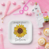 Sonnenblume zum Sonnenbaden Party Pappteller (Party)