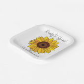 Sonnenblume zum Sonnenbaden Party Pappteller (Gewinkelt)