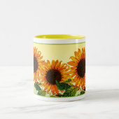 Sonnenblume Zweifarbige Tasse (Mittel)