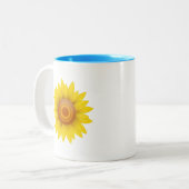 Sonnenblume Zweifarbige Tasse (Vorderseite Links)