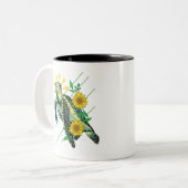 Sonnenblume Zweifarbige Tasse (Vorderseite Links)