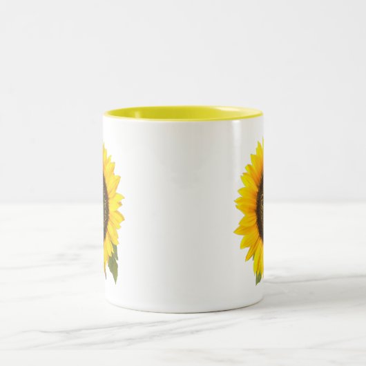 Sonnenblume Zweifarbige Tasse (Mittel)