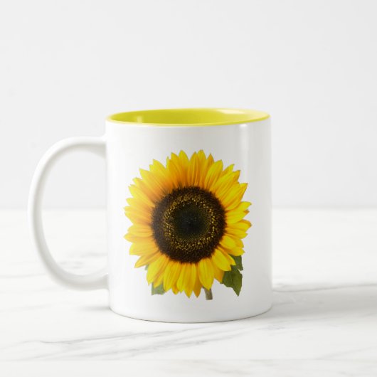 Sonnenblume Zweifarbige Tasse (Links)