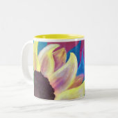 Sonnenblume Zweifarbige Tasse (Vorderseite Links)