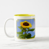 Sonnenblume Zweifarbige Tasse (Links)