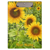 "Sonnenblume" Zwischenablage Klemmbrett (Vorderseite)