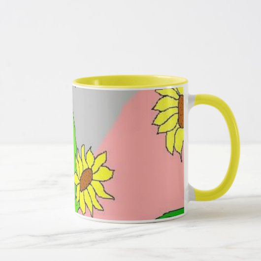 Sonnenblumeblüte Tasse (Rechts)