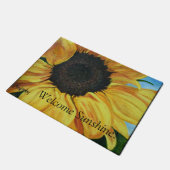 Sonnenblumefußmatte Fußmatte (Schrägansicht)