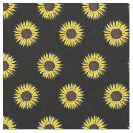 Sonnenblumemustergewebe Stoff