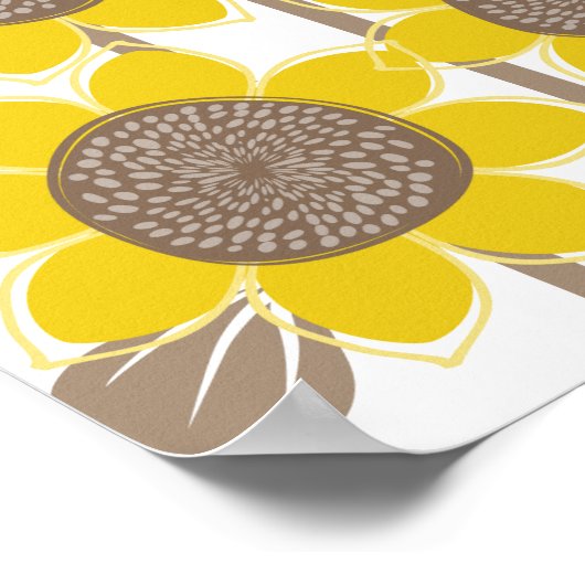 Sonnenblumen -100 Signature Guest Book Alternative Poster (Ecke)