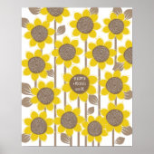 Sonnenblumen -100 Signature Guest Book Alternative Poster (Vorne)