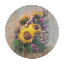 Sonnenblumen 12" Rund
