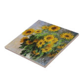 Sonnenblumen, 1881 von Monet. Fliese (Seite)