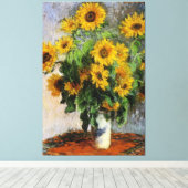 Sonnenblumen, 1881 von Monet. Leinwanddruck (Insitu (Holzboden))
