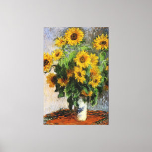 Sonnenblumen, 1881 von Monet. Leinwanddruck