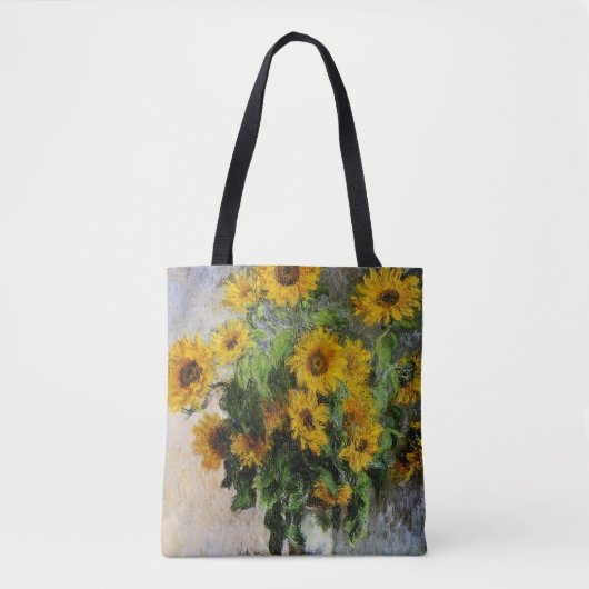 Sonnenblumen, 1881 von Monet. Tasche (Vorderseite)