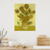 Sonnenblumen, 1888 (Vincent Van Gogh) Poster (Küche)