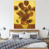 Sonnenblumen: 1888 von Van Gogh Leinwanddruck (Insitu (Schlafzimmer))