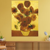 Sonnenblumen: 1888 von Van Gogh Leinwanddruck (Insitu (Wohnzimmer))