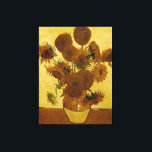 Sonnenblumen: 1888 von Van Gogh Leinwanddruck<br><div class="desc">Vincent Van Gogh's Post - Impressionistisches Gemälde "Sonnenblumen: 1888".</div>