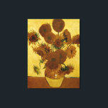 Sonnenblumen: 1888 von Van Gogh Leinwanddruck<br><div class="desc">Vincent Van Gogh's Post - Impressionistisches Gemälde "Sonnenblumen: 1888".</div>