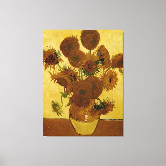 Sonnenblumen: 1888 von Van Gogh Leinwanddruck (Vorderseite)