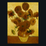 Sonnenblumen: 1888 von Van Gogh Poster<br><div class="desc">Vincent Van Gogh's Post - Impressionistisches Gemälde "Sonnenblumen: 1888".</div>