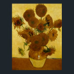 Sonnenblumen: 1888 von Van Gogh Poster<br><div class="desc">Vincent Van Gogh's Post - Impressionistisches Gemälde "Sonnenblumen: 1888".</div>
