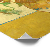 Sonnenblumen 1888 von Vincent van Gogh Poster (Ecke)