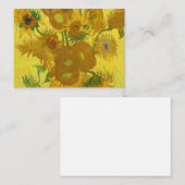 Sonnenblumen, 1889 von Vincent van Gogh Mitteilungskarte (Vorne/Hinten)