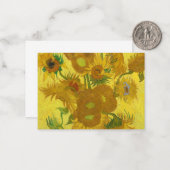 Sonnenblumen, 1889 von Vincent van Gogh Mitteilungskarte (Vorderseite/Rückseite Beispiel)