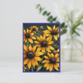 SONNENBLUMEN #1 POSTKARTE (Stehend Vorderseite)