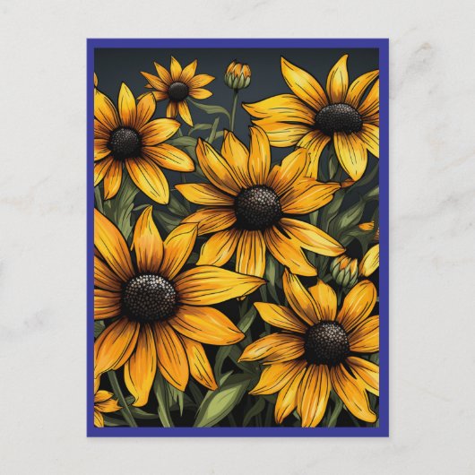 SONNENBLUMEN #1 POSTKARTE (Vorderseite)