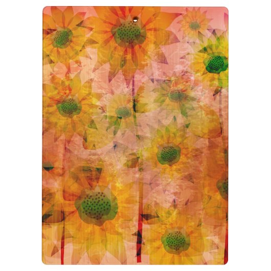Sonnenblumen 2 klemmbrett (Rückseite)