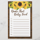 Sonnenblumen 2 Showspiele Raten Preis & Babynahrun (Rückseite)