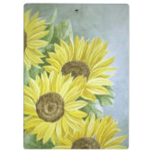 Sonnenblumen 3 klemmbrett (Rückseite)