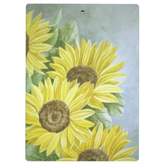 Sonnenblumen 3 klemmbrett (Rückseite)
