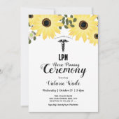 Sonnenblumen Abschluss LPN Kindergartenfest Einladung (Vorderseite)