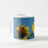 Sonnenblumen Abstrakt Kaffeetasse (Vorderseite Links)