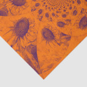 Sonnenblumen Abstrakt Orangefarbene Herbstfarben D Seidenpapier (Ausschnitt)