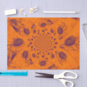 Sonnenblumen Abstrakt Orangefarbene Herbstfarben D Seidenpapier (Handwerk)
