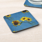 Sonnenblumen Abstrakt Untersetzer (Linke Seite)