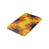 Sonnenblumen Abstrakte Blume Bath Matts Badematte (Schrägansicht)