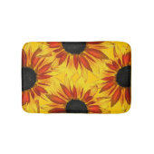 Sonnenblumen Abstrakte Blume Bath Matts Badematte (Vorderseite)