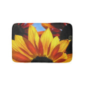 Sonnenblumen Abstrakte Blume Bath Matts Badematte (Vorderseite)