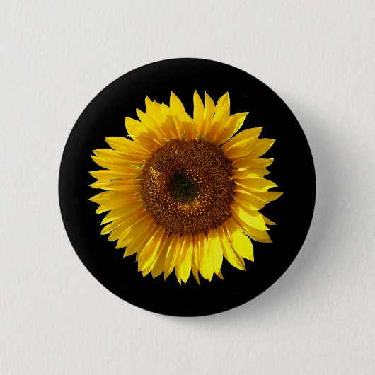 Sonnenblumen-Abzeichen Button (Vorderseite)