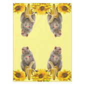 Sonnenblumen, Affenmilch Tischdecke (Vorderseite)